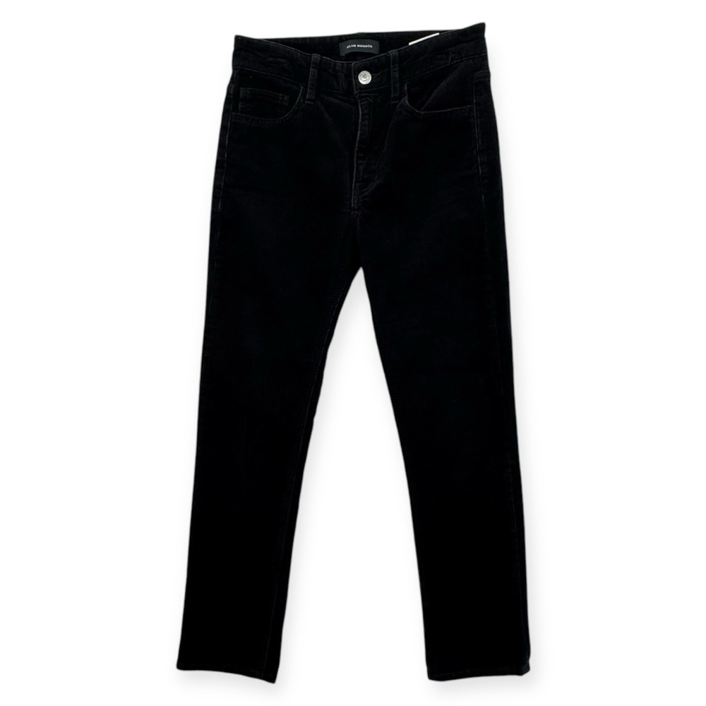 Club Monaco Corduroy Pants Womens 24 High Rise Skinny Black Soft Lightweight